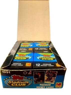 1991 Topps Stadium Club NHL Hockey Cards Box 36 Packs Sealed Kodak Imaging Tech
